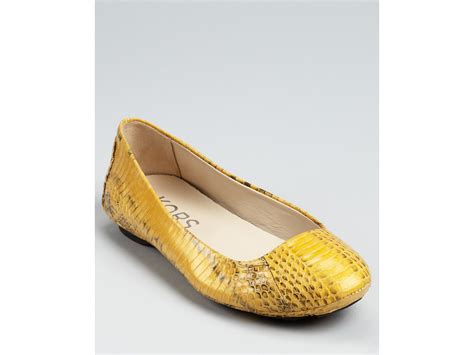 michael kors snakeskin flats.